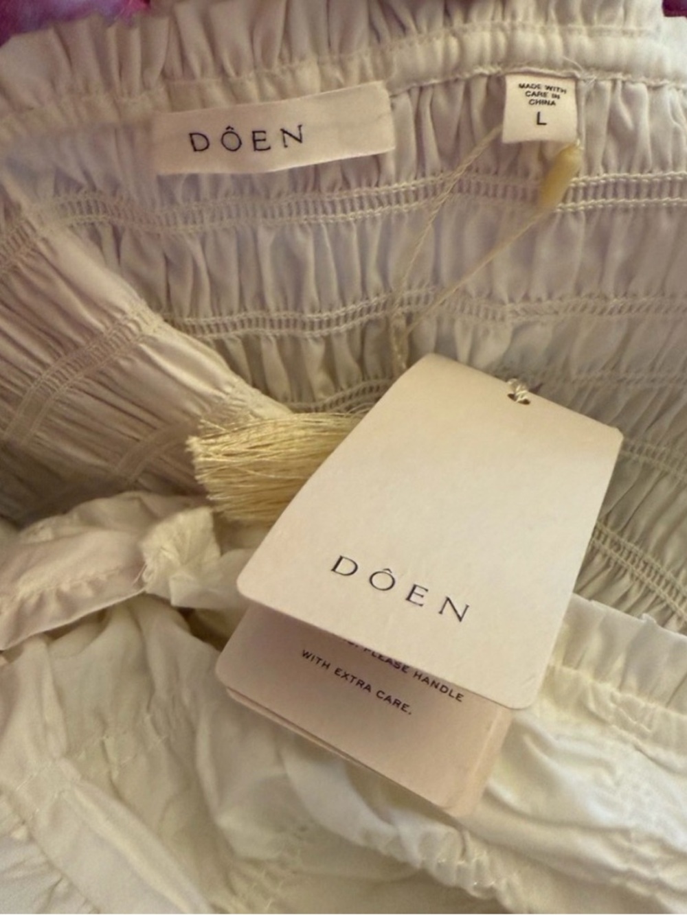 Doen Katherina Shirred Cotton-Voile Midi Dress NWT perfect condition - Picture 7 of 7
